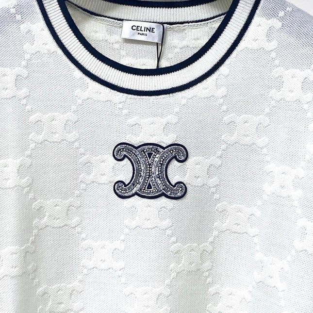 CELINE 26S SHORT SLEEVE KNIT TOP 306
