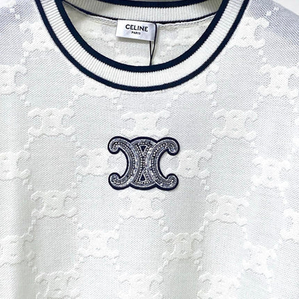 CELINE 26S SHORT-SLEEVE KNIT TOP 476