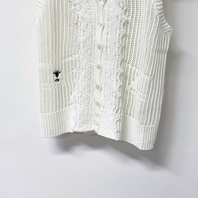 DIOR 26S V-NECK SLEEVELESS KNIT TOP 1243