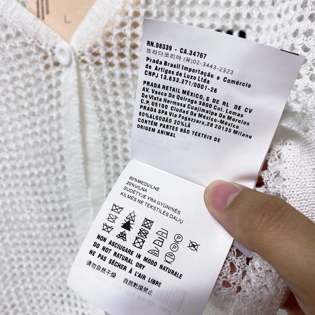 MIUMIU 26S CAMI TOP & OPEN KNIT CROPPED CARDIGAN SET 1172