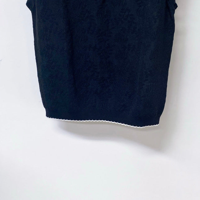 MIUMIU 26S SLEEVELESS KNIT POLO TOP 1150