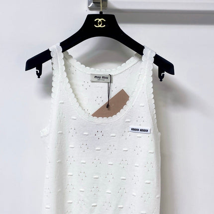 MIUMIU 26S SLEEVELESS KNIT TANK TOP 1151