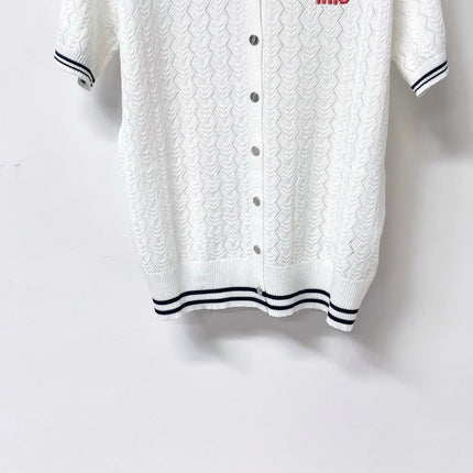 MIUMIU 26S KNIT POLO TOP 1247