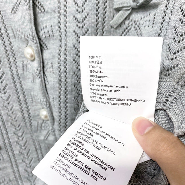 MIUMIU 26S KNIT CARDIGAN TOP 1250