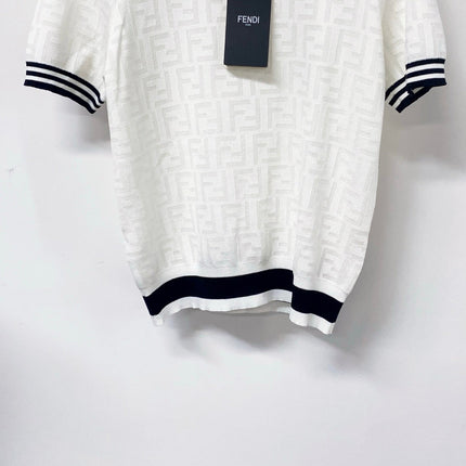 FENDI 26S SHORT-SLEEVE KNIT TOP 229