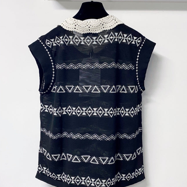 CHANEL 26S LACE-TRIM TANK TOP 1469