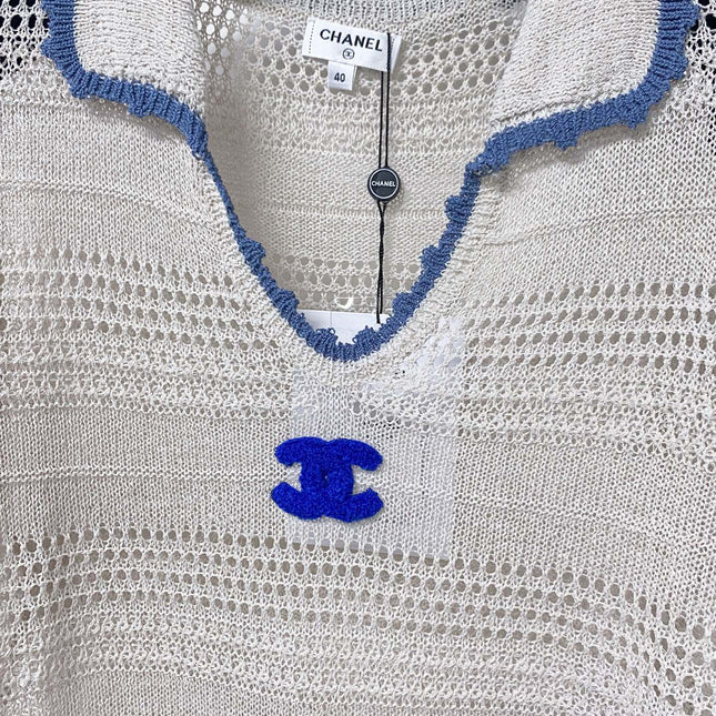 CHANEL 26S SHORT-SLEEVE KNIT TOP 1464