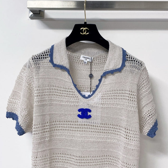 CHANEL 26S SHORT-SLEEVE KNIT TOP 1464