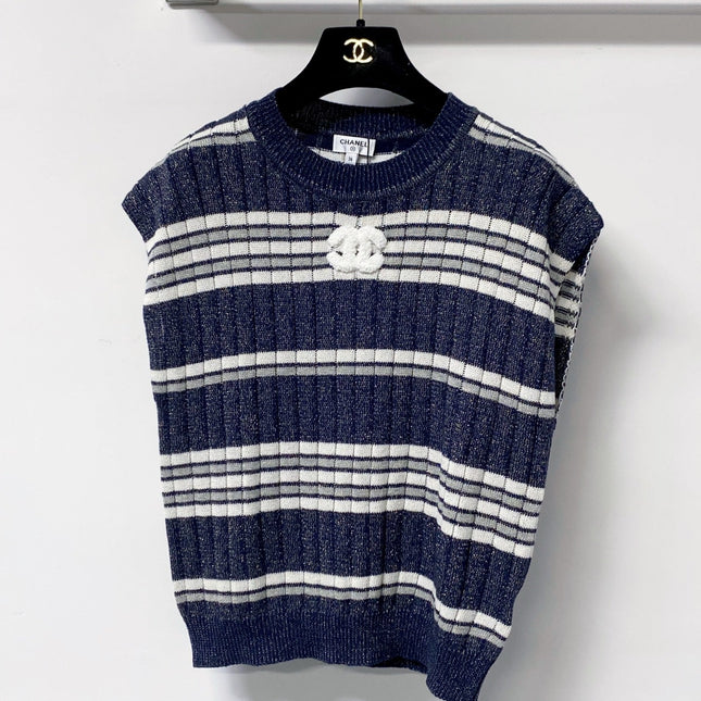 CHANEL 26S SLEEVELESS KNIT TOP 1398