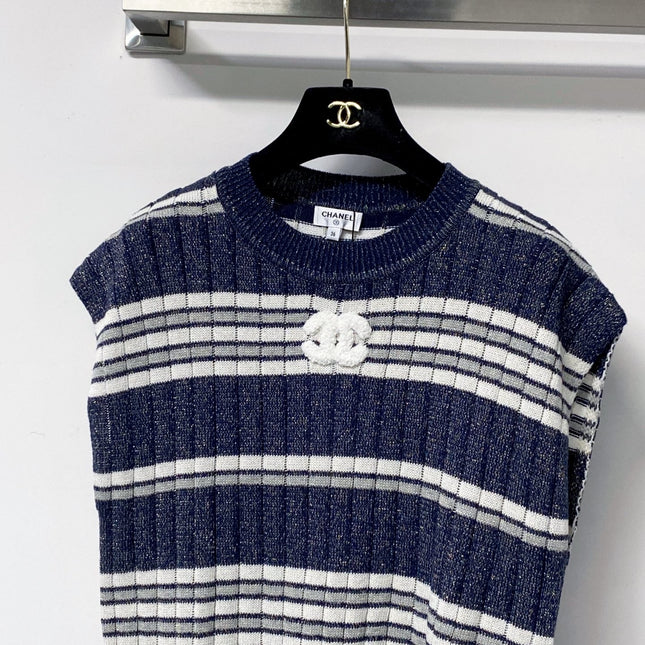 CHANEL 26S SLEEVELESS KNIT TOP 1398
