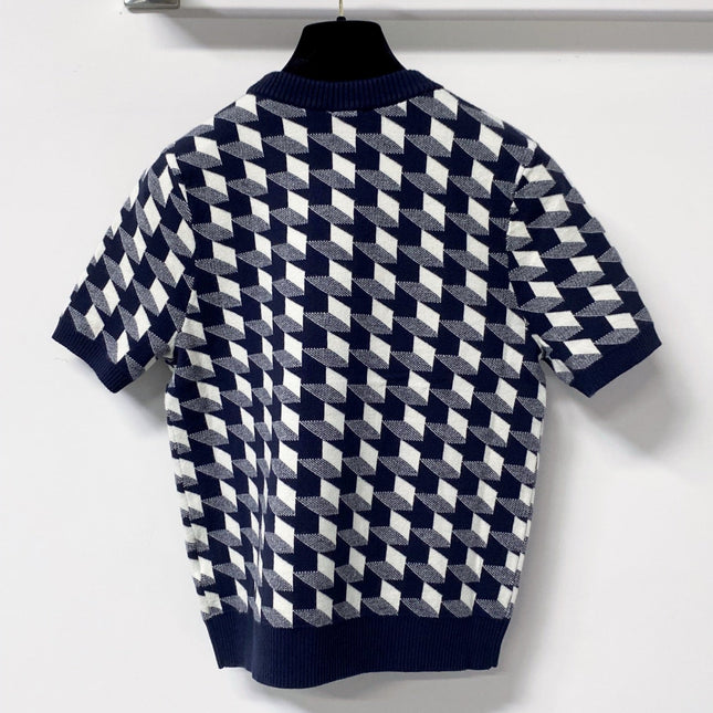 DIOR 26S SHORT-SLEEVE KNIT SWEATER 1403