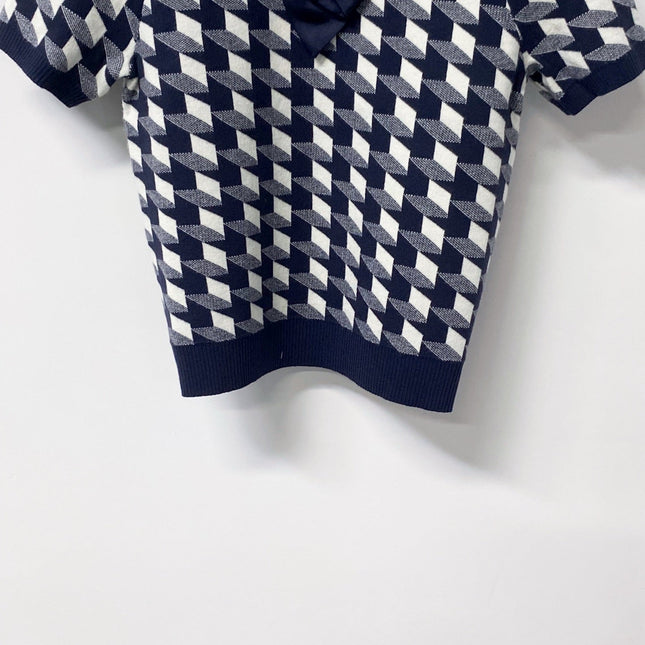 DIOR 26S SHORT-SLEEVE KNIT SWEATER 1403