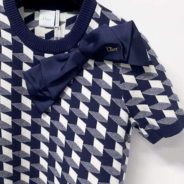 DIOR 26S SHORT-SLEEVE KNIT SWEATER 1403