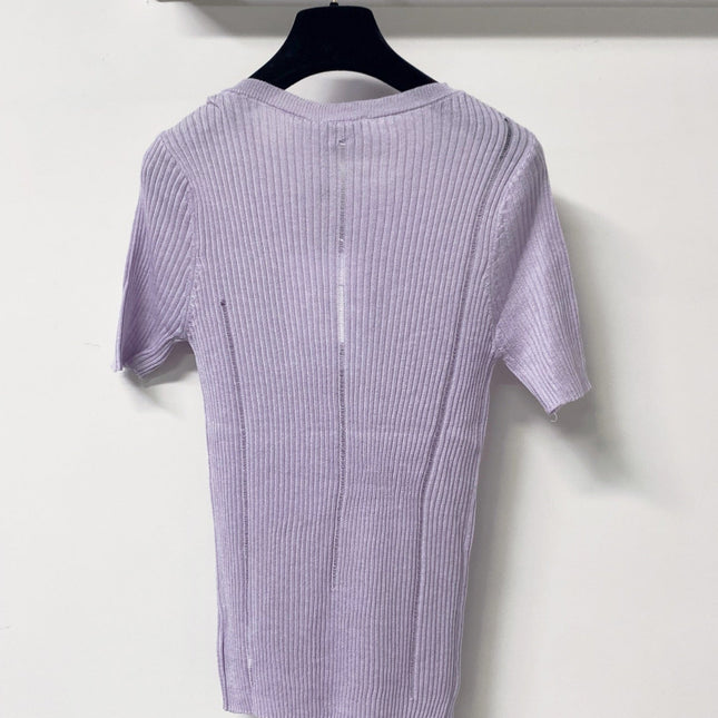 CHANEL 26S SHORT-SLEEVE KNIT TOP 1305