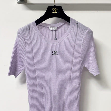 CHANEL 26S SHORT-SLEEVE KNIT TOP 1305