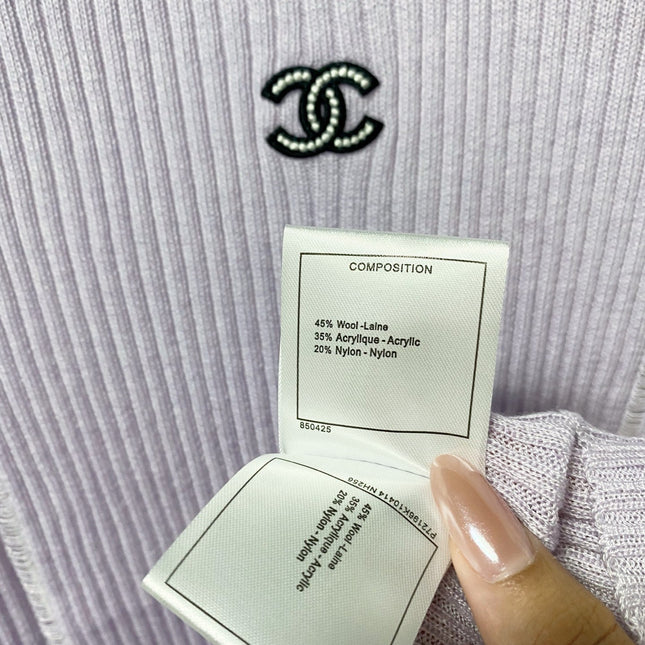 CHANEL 26S SHORT-SLEEVE KNIT TOP 1305