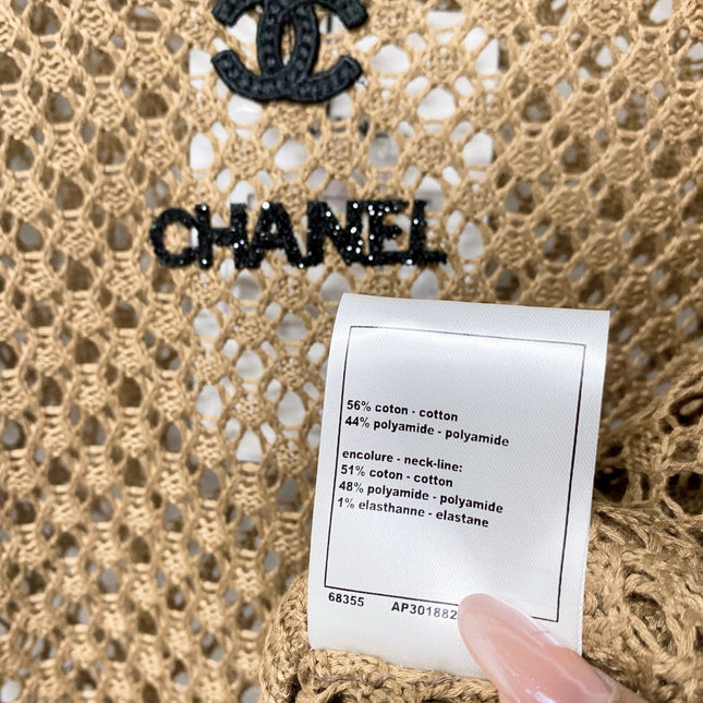 CHANEL 26S SHORT-SLEEVE KNIT TOP 1307
