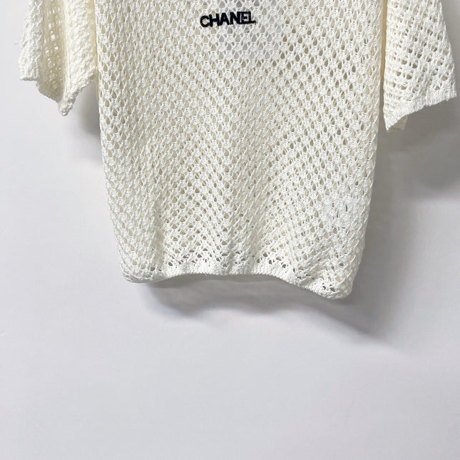 CHANEL 26S SHORT-SLEEVE KNIT TOP 1306