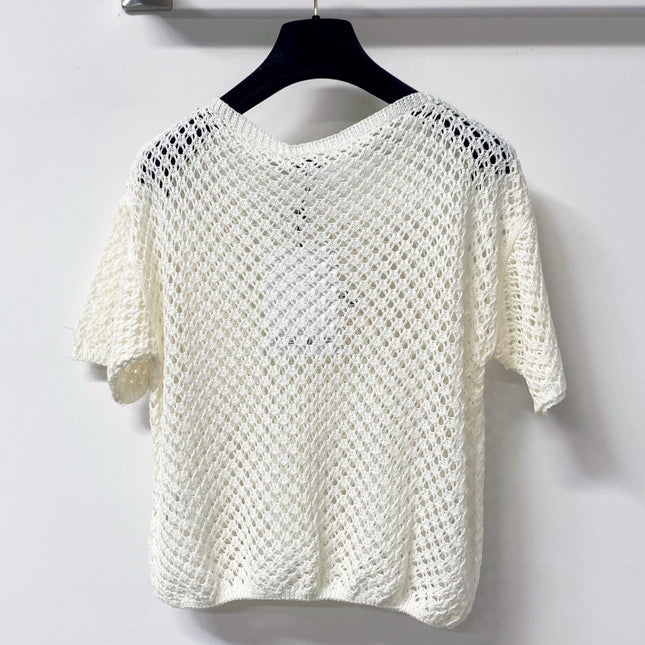 CHANEL 26S SHORT-SLEEVE KNIT TOP 1306