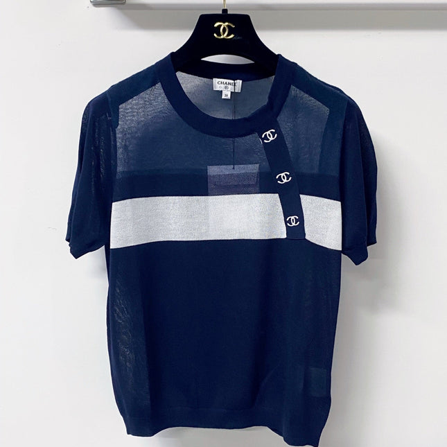 CHANEL 26S SHORT-SLEEVE KNIT TOP 1300