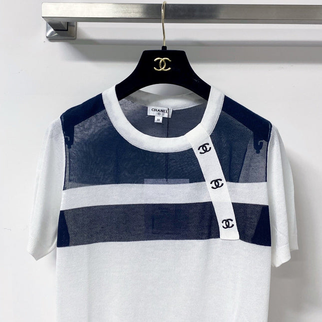 CHANEL 26S SHORT-SLEEVE KNIT TOP 1299