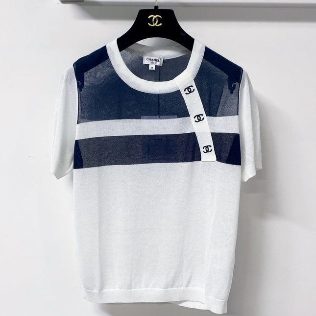 CHANEL 26S SHORT-SLEEVE KNIT TOP 1299