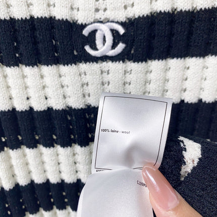 CHANEL 26S STRIPED KNIT DRESS 1297