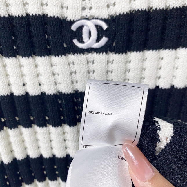 CHANEL 26S STRIPED KNIT DRESS 1297