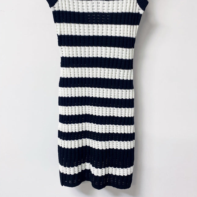 CHANEL 26S STRIPED KNIT DRESS 1297