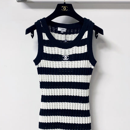 CHANEL 26S STRIPED KNIT DRESS 1297