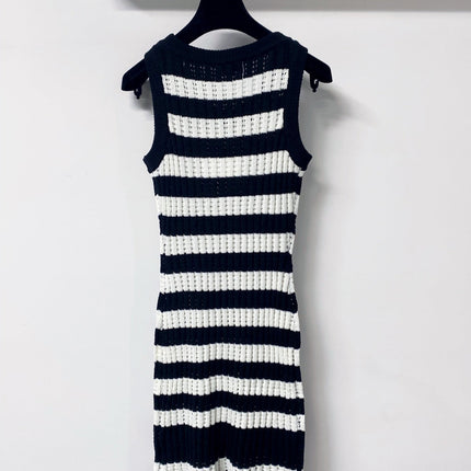 CHANEL 26S STRIPED KNIT DRESS 1297