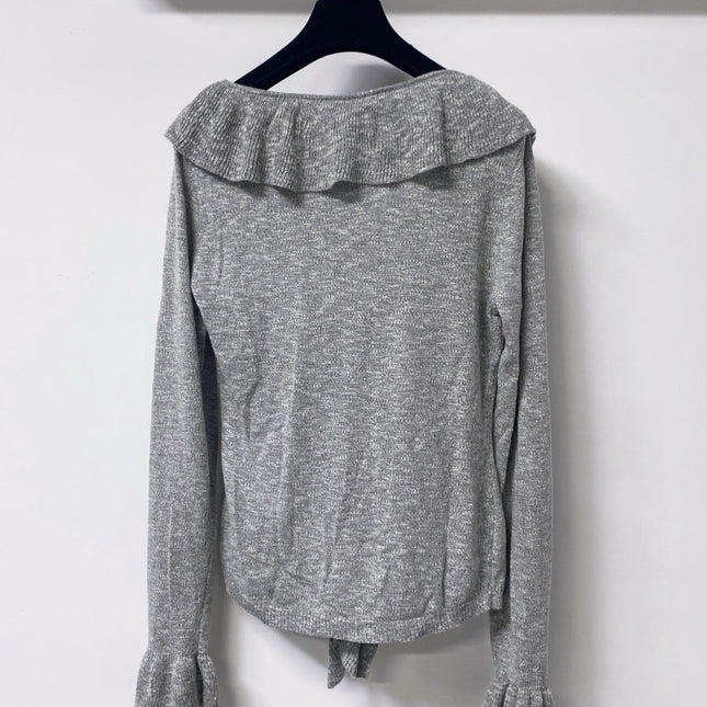 CHANEL 26S RUFFLE KNIT CARDIGAN 1309