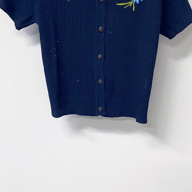DIOR 26S SHORT-SLEEVE KNIT CARDIGAN 1300