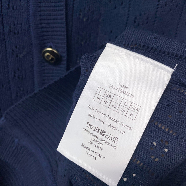 DIOR 26S SHORT-SLEEVE KNIT CARDIGAN 1300