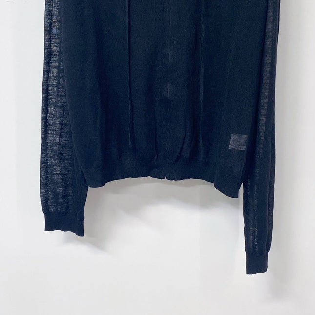 LOEWE 26S SHEER KNIT ZIP-UP HOODIE 597