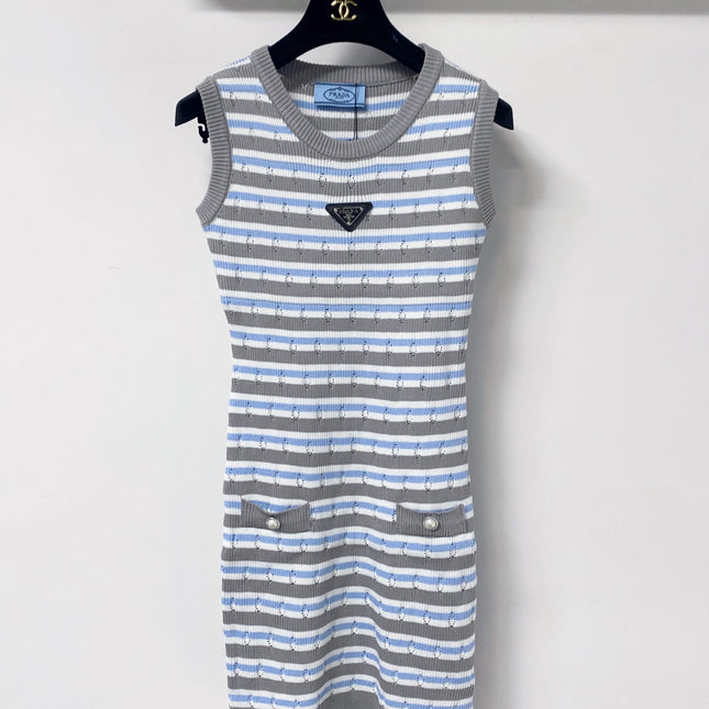 PRADA 26S SLEEVELESS KNIT DRESS STYLE 924