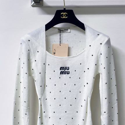 MIUMIU 26S LONG-SLEEVE KNIT TOP 1447