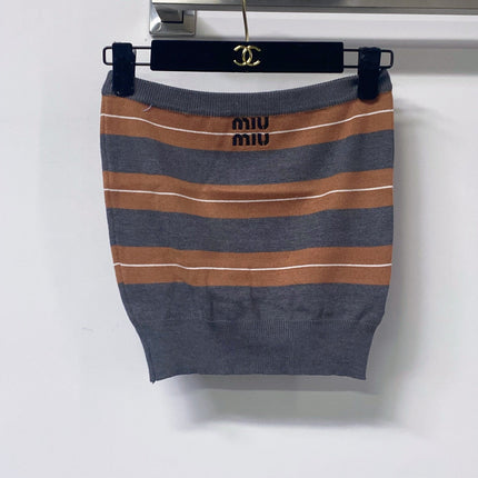 MIUMIU 26S KNIT CARDIGAN AND MINI SKIRT SET 1441