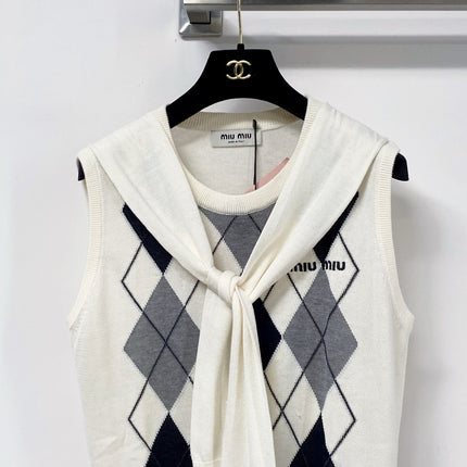 MIUMIU 26S SLEEVELESS KNIT TOP 1325