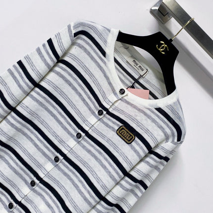 MIUMIU 26S CREWNECK KNIT CARDIGAN 1306
