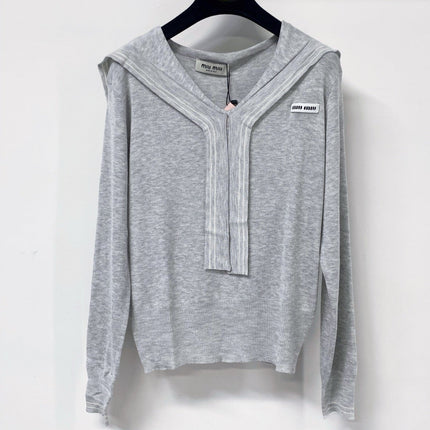 MIUMIU 26S V-NECK KNIT SWEATER 1304