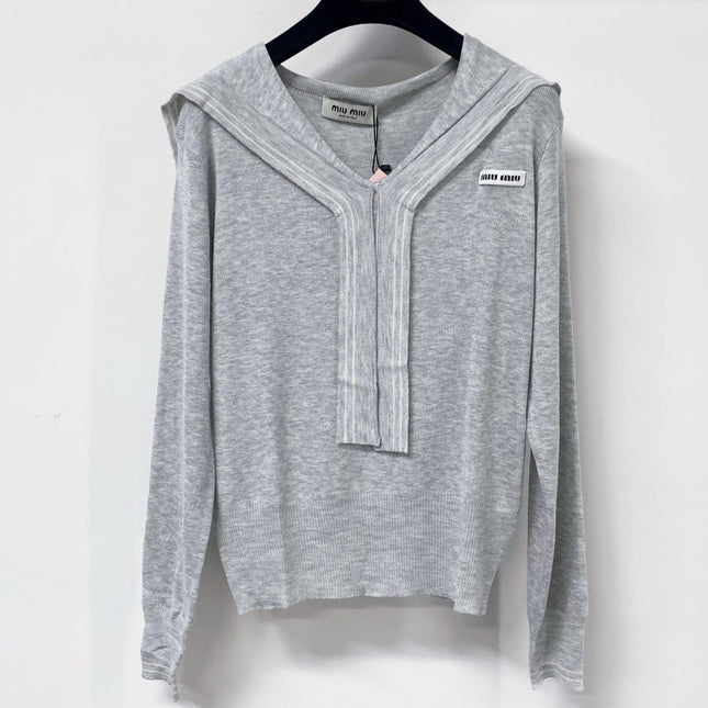 MIUMIU 26S V-NECK KNIT SWEATER 1304