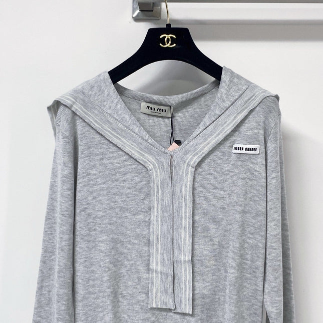 MIUMIU 26S V-NECK KNIT SWEATER 1304