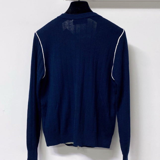 MIUMIU 26S ZIP-UP KNIT CARDIGAN 1262