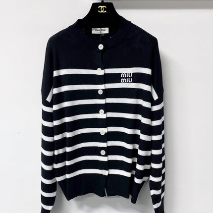 MIUMIU 26S KNIT CARDIGAN & MINI SKIRT SET 1426