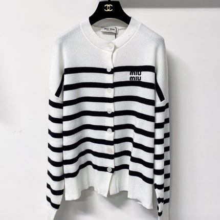 MIUMIU 26S KNIT CARDIGAN & MINI SKIRT SET 1425