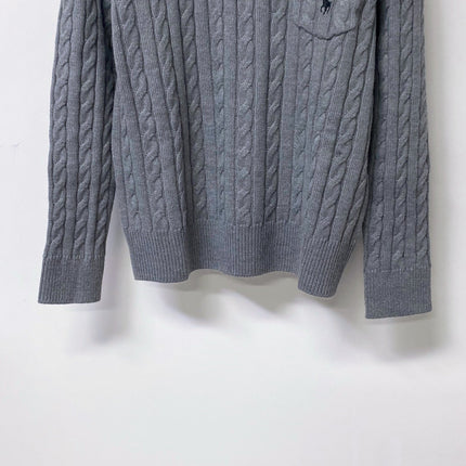 RALPH LAUREN 26S CREW-NECK CABLE-KNIT SWEATER 726