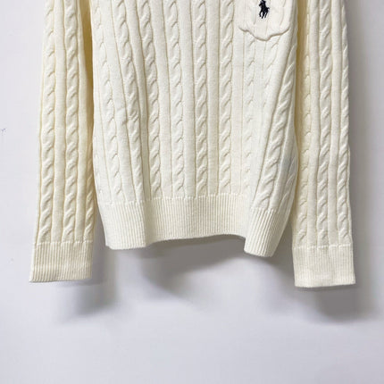 RALPH LAUREN 26S CREW-NECK CABLE-KNIT SWEATER 724
