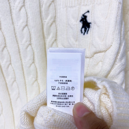 RALPH LAUREN 26S CREW-NECK CABLE-KNIT SWEATER 724