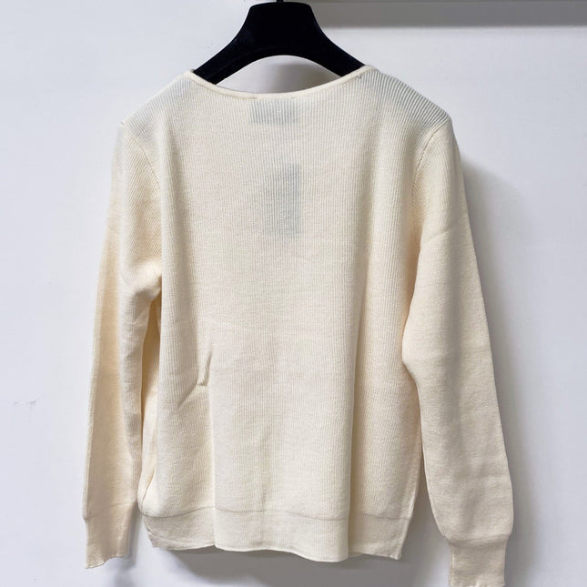 PRADA 26S V-NECK LAYERED KNIT SWEATER 1067